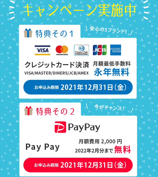 キャンペーン実施中