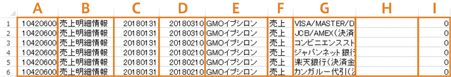 経理用CSVファイルダウンロード画面