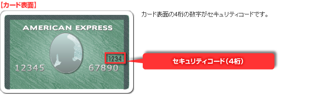セキュリティコード（4桁）