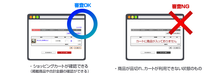 ショッピングサイトが閲覧できること