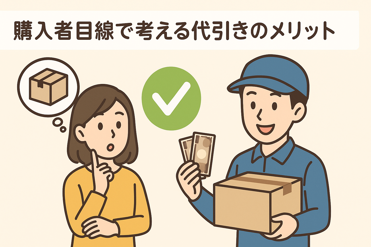 購入者目線で考える代引きのメリット
