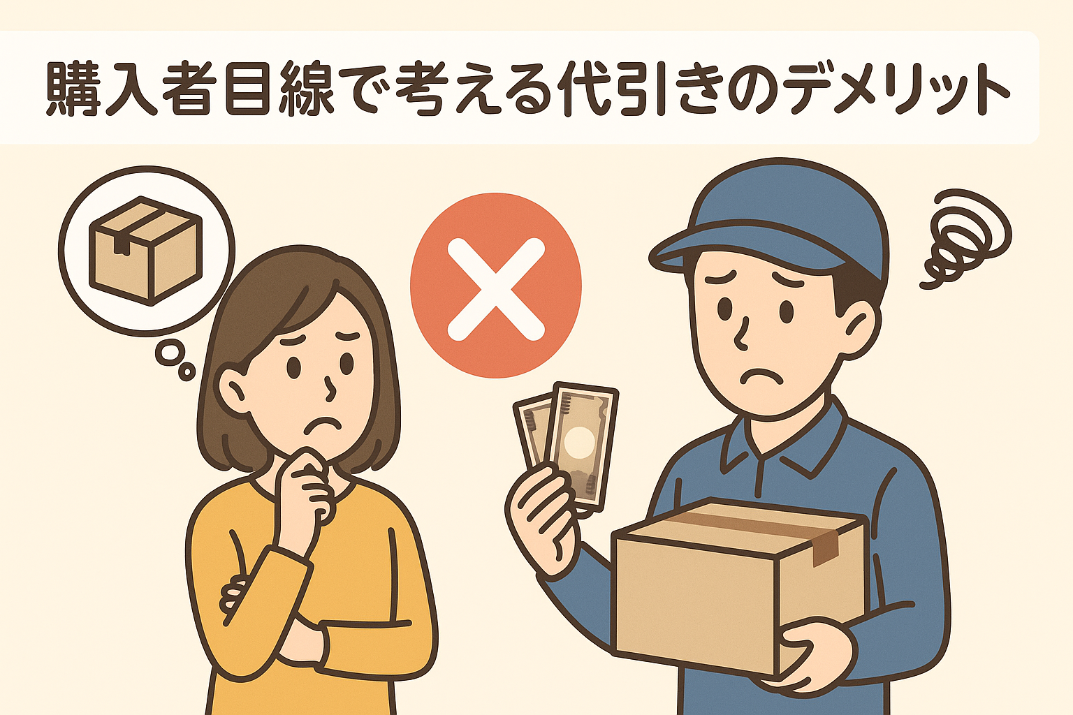購入者目線で考える代引きのデメリット
